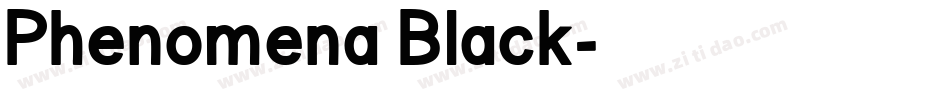 Phenomena Black字体转换